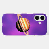 宇宙美しい：土星の穏やかな輝き Case-Mate iPhoneケース (裏面 (横))