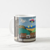 宇宙羽咋駅エイリアン石川県 コーヒーマグカップ (正面左)