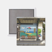 宇宙羽咋駅エイリアン石川県 マグネット (正面/裏面)