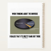 宇宙考えるが気づけば外は暗い プランナー手帳 (裏面)