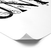 宇宙聞へスターズ蓮の月サンアート ポスター (角)