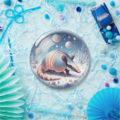 宇宙背景付きアルマジロ ペーパープレート (パーティー)