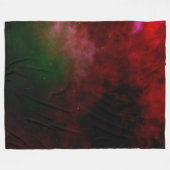 宇宙背景 フリースブランケット (正面(横))