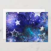 宇宙背景（星付き） サンキューカード (正面/裏面)