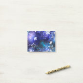 宇宙背景（星付き） ポストイット (デスク上)