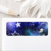 宇宙背景（星付き） ラベル (インサイチュ)