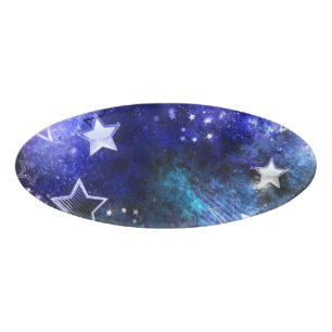 宇宙背景(星付き) 名札