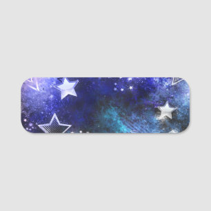 宇宙背景(星付き) 名札