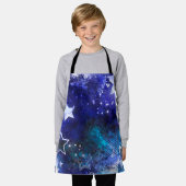 宇宙背景（星） エプロン (着用した状態)