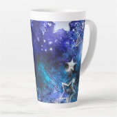 宇宙背景（星） カフェラテマグ (右アングル)