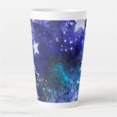 宇宙背景（星） カフェラテマグ (正面)