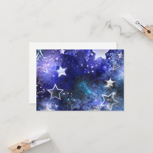 宇宙背景（星） カード (正面/裏面インサイチュ)