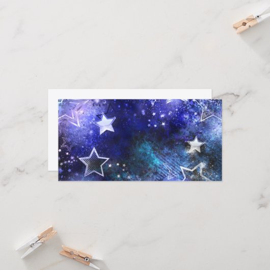 宇宙背景(星) カード (正面/裏面インサイチュ)