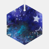 宇宙背景（星） ガラスオーナメント (裏面)