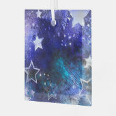 宇宙背景（星） ガラスオーナメント (正面左)