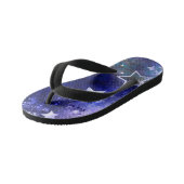 宇宙背景（星） キッズビーチサンダル (アングル)