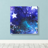 宇宙背景（星） キャンバスプリント (インサイチュ (ウッドフロア))