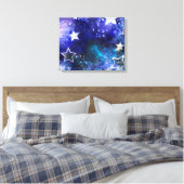 宇宙背景（星） キャンバスプリント (インサイチュ (寝室))