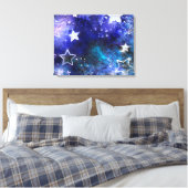 宇宙背景（星） キャンバスプリント (インサイチュ (寝室))
