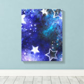 宇宙背景（星） キャンバスプリント (インサイチュ (ウッドフロア))