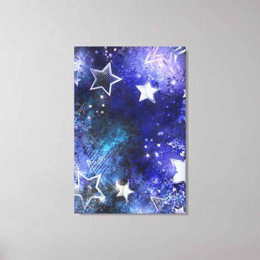 宇宙背景（星） キャンバスプリント (正面)