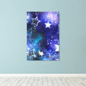 宇宙背景（星） キャンバスプリント (インサイチュ (ウッドフロア))