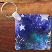 宇宙背景（星） キーホルダー (正面)