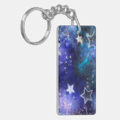 宇宙背景（星） キーホルダー (正面左)
