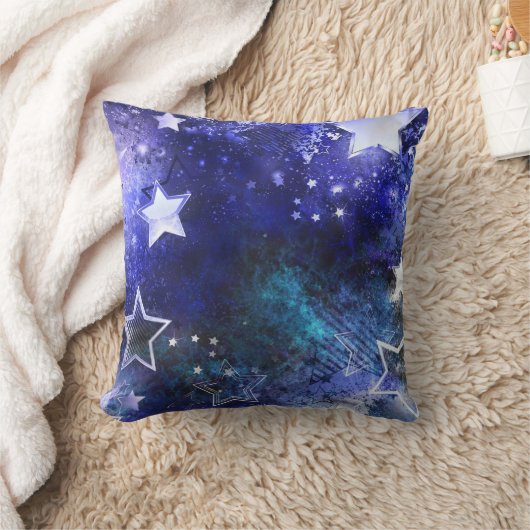 宇宙背景（星） クッション (ブランケット)