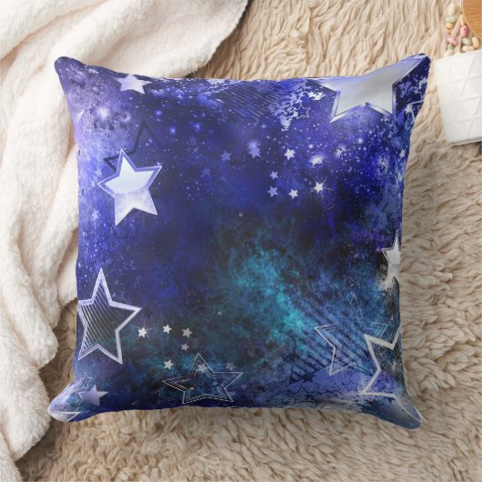 宇宙背景（星） クッション (ブランケット)