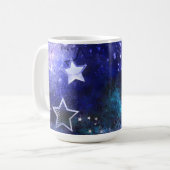 宇宙背景(星) コーヒーマグカップ (正面左)