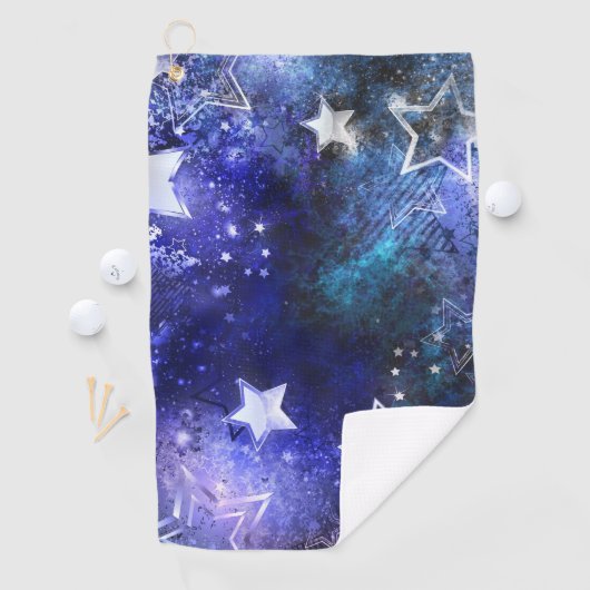 宇宙背景（星） ゴルフタオル (インサイチュ)