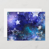 宇宙背景（星） シーズンポストカード (正面/裏面)