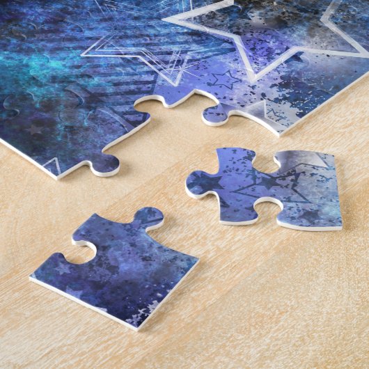 宇宙背景（星） ジグソーパズル (側面)