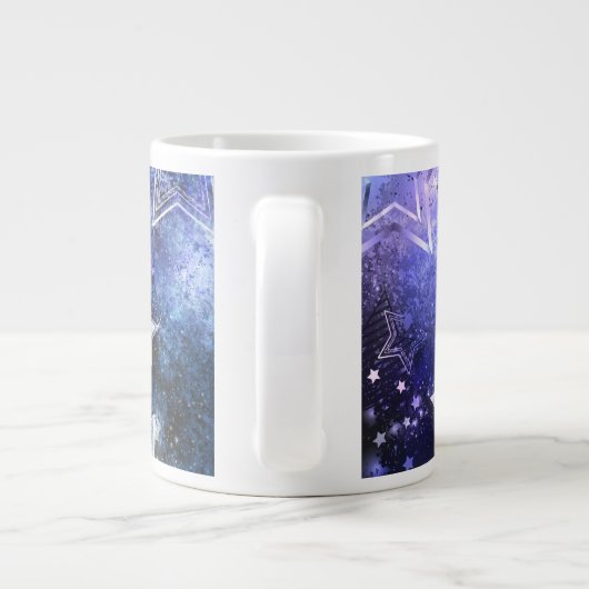 宇宙背景（星） ジャンボコーヒーマグカップ (裏面)