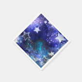 宇宙背景（星） スタンダードカクテルナプキン (角)