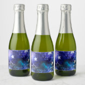 宇宙背景（星） スパークリングワインラベル (ボトル)