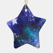 宇宙背景（星） セラミックオーナメント (左)