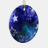 宇宙背景（星） セラミックオーナメント (右)