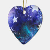 宇宙背景(星) セラミックオーナメント (左)