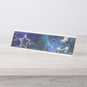 宇宙背景（星） デスクネームプレート (正面)