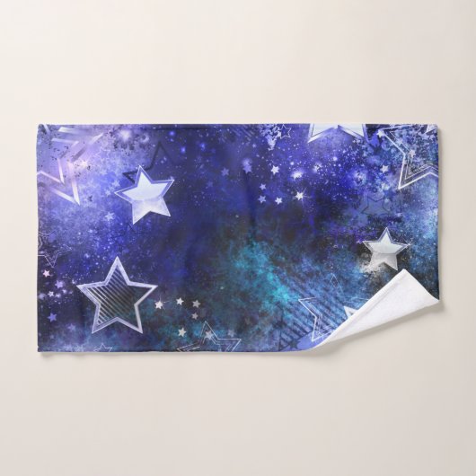 宇宙背景（星） ハンドタオル (ハンドタオル)