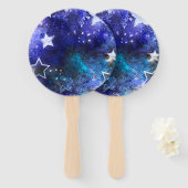 宇宙背景（星） ハンドファン (正面&裏面)