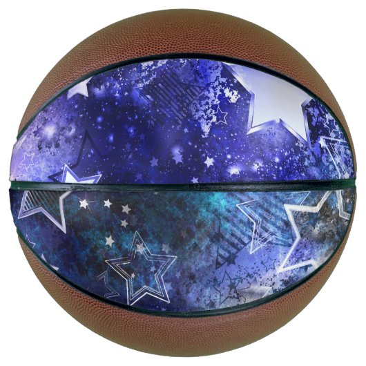 宇宙背景（星） バスケットボール (正面)