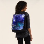 宇宙背景（星） バックパック (着用)