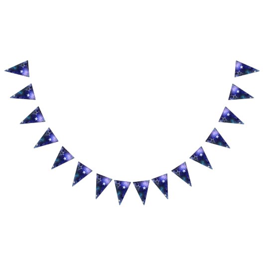 宇宙背景（星） バンティングフラッグ (全)