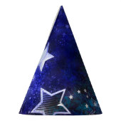 宇宙背景（星） パーティーハット (左)