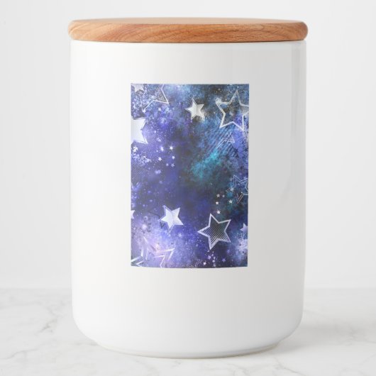 宇宙背景（星） フードラベル (正面)