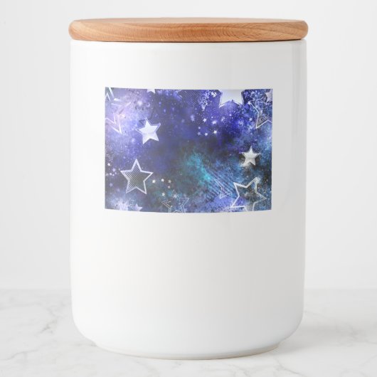 宇宙背景（星） フードラベル (正面)