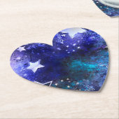 宇宙背景（星） ペーパーコースター (アングル)